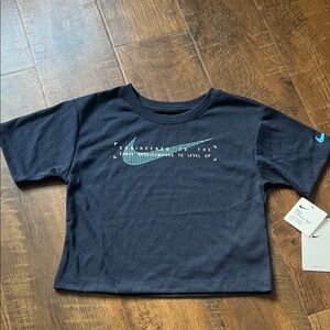 Nike Kids Navy Blue Graphic Tee